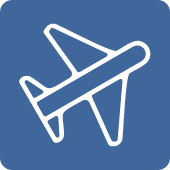 Mode of Transport icon: airborne