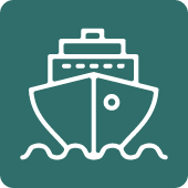 Mode of Transport icon: waterborne
